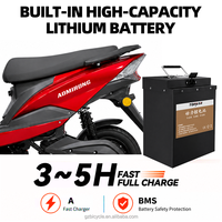 Sıcak SHANG LING Şehir E-Bisikleti 2 Kişilik Yetişkin Elektrikli Scooter Çift Amortisörlü Ön Arka Disk Fren Özel Batarya Guangzhou