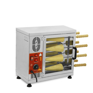 Máquina Eléctrica/de Gas para Pastel de Chimenea (Kurtos Kalacs), Máquina para Hacer 8 Conos de Helado, Máquina para Hacer Panecillos de Chimenea de Hungría - Product Image 2