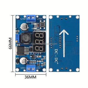 พร้อมจอแสดงผลโวลต์มิเตอร์ LM2596S โมดูลจ่ายไฟ 2596 DC-DC โมดูลจ่ายไฟแบบปรับได้ - Product Image 3