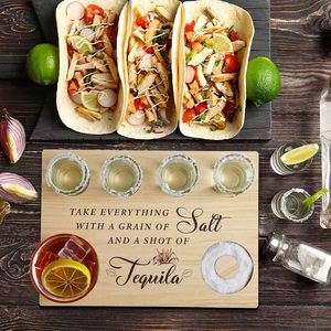 Bandeja de Vidrio Rectangular de 9.8 Pulgadas de Largo, 7.1 Pulgadas de Ancho y 0.4 Pulgadas de Alto, Apta para Múltiples Escenas, para Servir <span class=keywords><strong>Tequila</strong></span>, Estilo Español, Jamie Stuart - Product Image 3