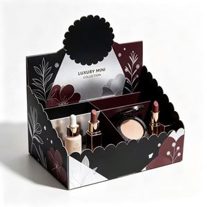 For & Bloom Eco-Friendly Recyclable <b>Mini</b> Makeup Kit Paperboard Display Box Die Cut Floral Design for Cosmetic Retail Showcase - Product Image 2