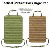 Sac de rangement tactique pour siège arrière de voiture, avec poignée de ceinture, imperméable, résistant à la compression, en tissu Oxford, multifonctionnel