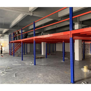 Özel çelik asma kat Platform depo ağır tavan raf zemin raf sistemi çok seviyeli depolama yapısı - Product Image 1