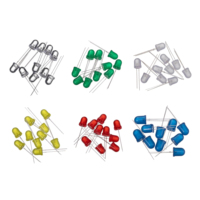 Diode LED à tête ronde de 3 mm et 5 mm, blanc naturel, lentille diffuse, marque Honebright, angle de vision de 30°, durée de vie de 30 000 heures