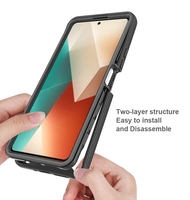 Acrylique dur souple TPU Anti-choc couverture claire couverture complète pare-chocs coque de téléphone pour Xiaomi Redmi Note 13 5G couverture arrière