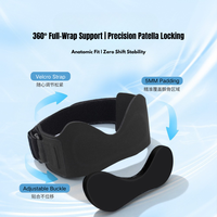Penyangga Lutut Olahraga Adjustable Grosir, Bahan Neoprena Bernapas, untuk Mendukung Tendon Patela saat Berlari dan Melompat