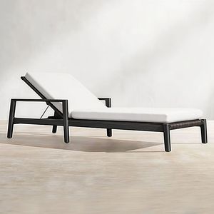 Coussin <span class=keywords><strong>de</strong></span> chaise longue moderne pour extérieur, jardin, patio, piscine, hôtel, cour – Chaise longue en métal durable pour bronzer - Product Image 5