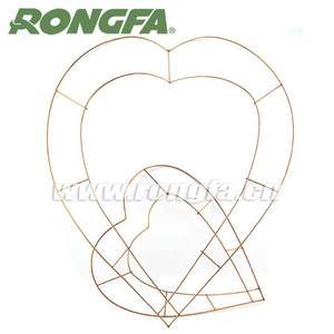 गोल आकार धातु तार पुष्पचक्र फ्रेम - Product Image 5