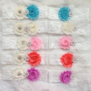 Ensemble de <span class=keywords><strong>jarretière</strong></span> de mariée en dentelle brodée de fleurs et de strass, accessoires de <span class=keywords><strong>mariage</strong></span>, lingerie de <span class=keywords><strong>mariage</strong></span>, quelque chose de bleu pour la mariée - Product Image 6