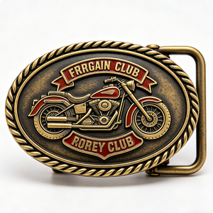 Hebillas de Cinturón Personalizadas al por Mayor de Aleación de Zinc con Esmalte Suave, Temas de Música y Hadas, para Regalos Promocionales del Día Nacional y Navidad - Product Image 1