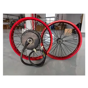 QS V3 205电机72V 5000瓦后轮电动转换套件5kw MTB自行车摩托车电机套件