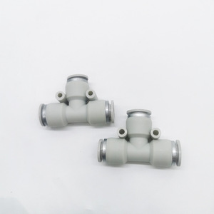 Raccord pneumatique en T à connexion rapide Airtac APE 4 6 8 10 12 Cuivre Plastique - Product Image 3