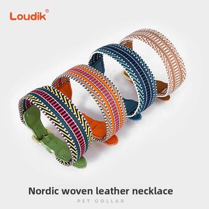 Collar de moda al por mayor para perros, de material Cortex, con correa de tracción, suministros de fábrica transfronteriza <span class=keywords><strong>Dego</strong></span> Guangdong - Product Image 3