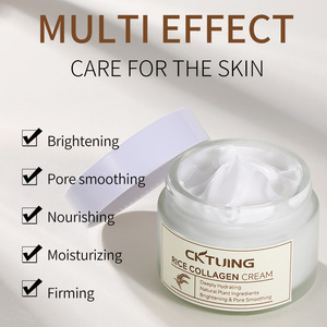 Cktuing Rice Collagen Cream 50g Deeply Hydrating Brightening Pore Smoothing <b>Face</b> Cream - Product Image 3