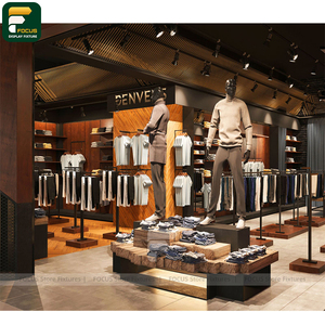 Exhibidor de Ropa Moderno para Minoristas, Mostrador de Ropa, Mueble para Prendas, Accesorio de Vidrio - Product Image 3