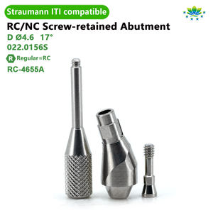 Straumann OEM ODM Multi Unit Butée coudée Titane Ensemble complet 17 ° 30 ° Piliers pour prothèse d'implant dentaire en stock 24H Navire - Product Image 4