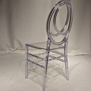 เก้าอี้จัดเลี้ยงพลาสติกใสทรงวงกลมสองชั้น เก้าอี้พลาสติกใสแบบซ้อนได้สำหรับงานแต่งงาน โรงแรม งานเลี้ยงสุดหรู - Product Image 3