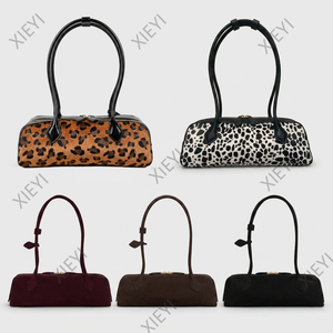 Bolso de Hombro Minimalista de Gamuza con Logotipo Personalizado para Mujer, Bolso de Mano Tipo Barril Mate de Diseñador, Bolso de Marca Privada de Alta Calidad - Product Image 2