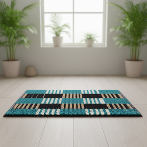 Alfombra de Chenilla Hecha a Mano de 16x24 Pulgadas, Antideslizante, de Poliéster, para Hogar y Hotel, Alfombra de Baño Suave y Absorbente - Product Image 1