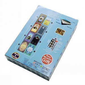 Tapis de prière électronique pour enfants en chenille bleu clair imprimé mosquée, vente en gros d'usine, pour usage domestique, multilingue - Product Image 1