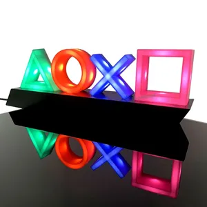 Luz LED de icono de juego para PS4/PS5 Lámpara decorativa de control de voz para <span class=keywords><strong>Playstation</strong></span> Player Juego de iluminación colorido comercial - Product Image 2