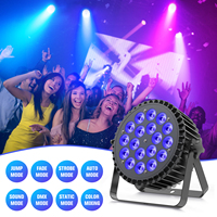 Luz Par LED RGBWA UV 6 en 1 de 200W con efecto arcoíris de mezcla infinita, 18x10W, control DMX, para DJ, bodas y escenarios