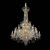 Lustre personnalisé pour mariage, villa, plafond haut, luxe, cristal Maria Theresa, pour salon