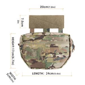 Double Layer <b>Outdoor</b> EDC Pack Men Tactical Molle Waist Pouch Nylon Vest Hang Pouch Fanny Pack Camping Hunting Accessories Bags - Product Image 2