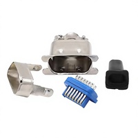 Connecteur mâle Centronics CN24 à 24 broches 57151-9, port parallèle IEEE1284, type à souder, connecteur d'imprimante avec oreilles de montage