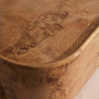 Table Basse Rétro Vintage en Bois Massif, Style Simple, Un Siège, pour Appartement, Hôtel, Villa, Salon
