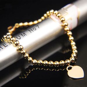 Xinfly - Joyería Personalizada de Oro Genuino de 18K para Mujer, AU750, Colgante de Corazón Real Puro, Cadena de Bolas de 4mm, Regalos para Fiestas - Product Image 3