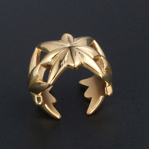 Men's Flower Shape Hollow Geometric <b>Ring</b> <b>Open</b> Design SA1024 Gift Jewelry - Product Image 2