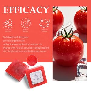 תווית פרטית הלבנת סבון עגבניות הברק שמן זית ויטמין c סבון בעבודת יד 100 גרם סבון אמבט - Product Image 4