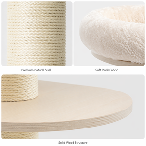 <span class=keywords><strong>Arbre</strong></span> <span class=keywords><strong>à</strong></span> <span class=keywords><strong>chat</strong></span> multi-niveaux en bois massif <span class=keywords><strong>scandinave</strong></span>, corde en sisal naturel, 5 niveaux, meubles pour animaux de compagnie écologiques et durables, maison moderne - Product Image 4