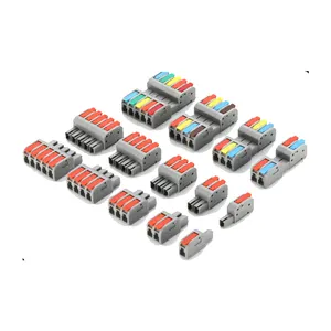 Spl2/3/4/5 evrensel tel bağlayıcı hızlı hızlı push-in 221wire konektör terminal bloğu 2 in 2 out PCT-222