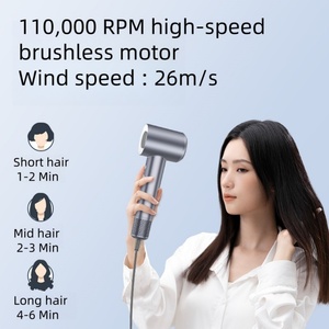 Sèche-cheveux professionnel haute vitesse pour salon, à faible bruit, avec moteur sans balais, pour les voyages et l'extérieur - Product Image 2