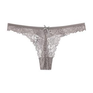 String sexy sans couture à taille basse réglable pour femmes, nouvelle lingerie avec décoration en nœud, culotte en dentelle en polyamide - Product Image 3