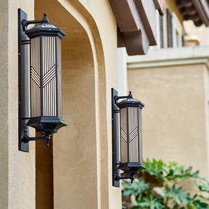 Applique murale LED d'extérieur vintage moderne Luminaire de jardin à énergie solaire Lumière de balcon noire Luminaire externe de Chine Applique murale noire - Product Image 3