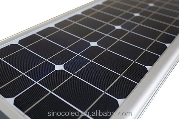 Panel solar con batería integrada luz LED 60W todo en una luz de calle solar jardín luz con sensor de movimiento cámara
