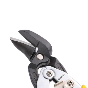 Kéo cắt kim loại hàng không, lưỡi cắt thẳng, 10 inch, tay cầm TPR, lý tưởng cho thị trường Châu Âu - Product Image 2