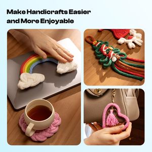 Máquina de Tejer Eléctrica ICord, Herramienta Automática para Hacer Manualidades con Tensión Adecuada, Enrollador de Hilo Doméstico para Crochet y Tejido - Product Image 3