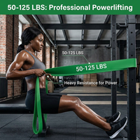 Ensemble de bandes d'exercice épaisses en latex naturel pour assistance aux tractions, boucles robustes de 5 à 125 LBS pour la musculation et le renforcement progressif en salle de sport