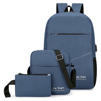 Tas Sekolah 2026 untuk Anak Perempuan, Logo Custom, Set Ransel 3 in 1 Modis untuk Remaja, Tas Laptop Bahan Polyester