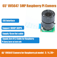En çok satan ürün 5MP 1080P OV5647 balıkgözü geniş açı Lens ahududu Pi 3/2 Model B kamera modülü