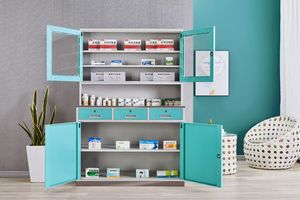 Vente directe d'usine, <span class=keywords><strong>armoire</strong></span> à médicaments en acier, <span class=keywords><strong>armoire</strong></span> de traitement médical, <span class=keywords><strong>grande</strong></span> <span class=keywords><strong>armoire</strong></span> de présentation de médicaments pour <span class=keywords><strong>pharmacie</strong></span> - Product Image 6