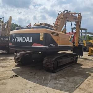 Excavadora de cadenas Hyundai 215 de 21 toneladas, 2022, certificada por la EPA y CE, en excelentes condiciones, de segunda mano, con motor, bomba de engranajes y componentes originales. - Product Image 1