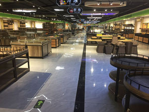 ชั้นวางของเรือแจวติดผนังชั้นวางของในซูเปอร์มาร์เก็ตสำหรับวางขนมปัง - Product Image 2