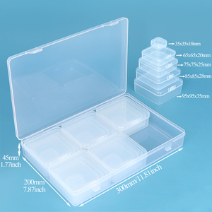 SUNSHING 30Pcs Clear Plastic Small Bead Storage Box Set Tiny Empty Beads Organizer Container for Jewelry Bracelet Making - Product Image 3