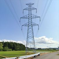 Tour de transmission d'énergie en treillis d'acier galvanisé à chaud Q345B à 4 poteaux, hauteur 30m, haute résistance au vent pour Ohl High