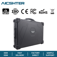 Ordinateur portable robuste à triple écran IP65, 17,3 pouces, ordinateur portable industriel, I9-13900 RTX 3050 8 Go, OEM ODM, logo personnalisé, couleur personnalisée